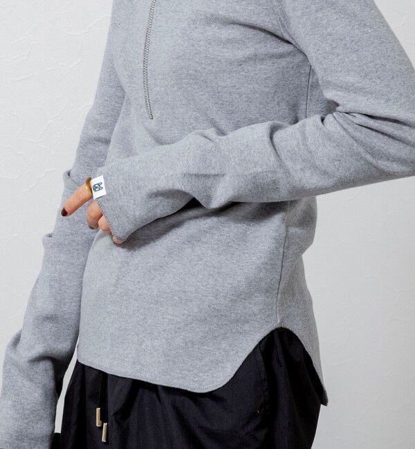 MAQWEL「【MAQWEL/マクウェル】COTTON RIBハーフジッププルオーバー」|Tシャツ・カットソー|