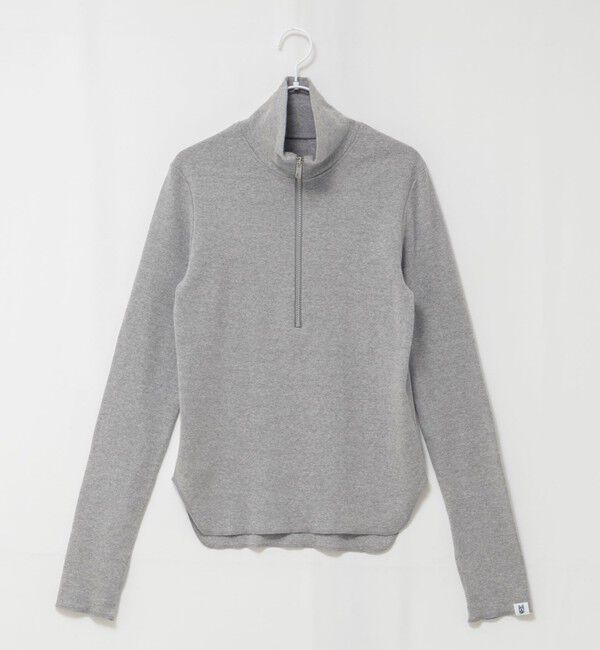 MAQWEL「【MAQWEL/マクウェル】COTTON RIBハーフジッププルオーバー」|Tシャツ・カットソー|