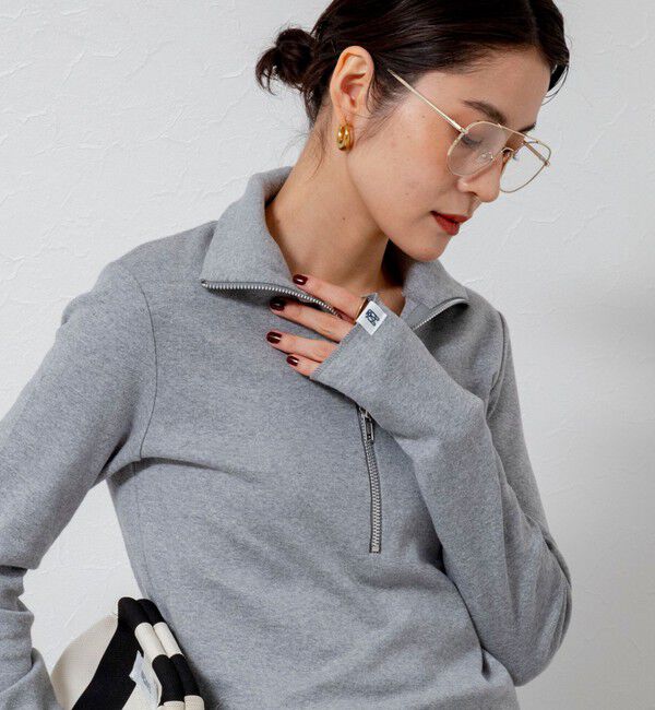 MAQWEL「【MAQWEL/マクウェル】COTTON RIBハーフジッププルオーバー」|Tシャツ・カットソー|