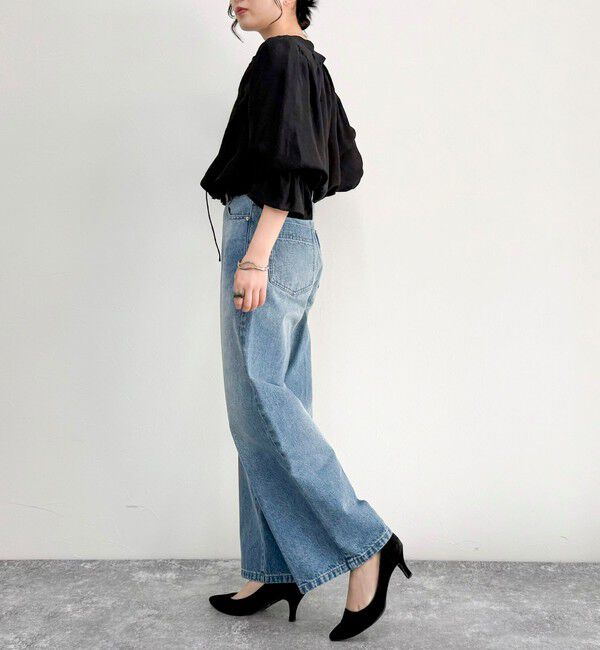 fredy emue「シャイニーシアー2WAYギャザーブラウス」|シャツ・ブラウス|