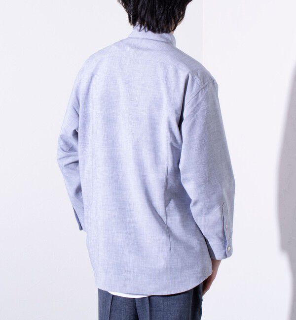 GLOSTER「【GLOSTER/グロスター】COOLMAX ポリトロ パラシュートボタン 七分袖レギュラーシャツ」|シャツ・ブラウス|