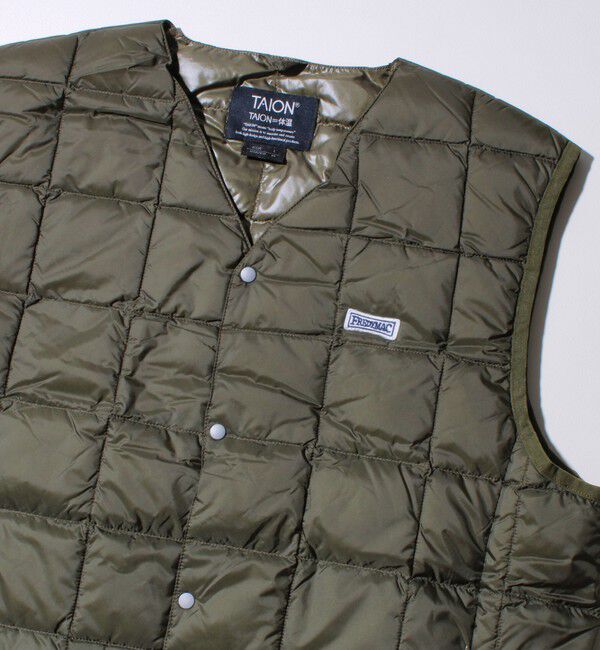 GLOSTER「【UNISEX/4サイズ/6色展開】FREDYMAC別注 TAION ベーシックインナーダウンベスト」|ダウンベスト・ベスト|ダークオリーブ