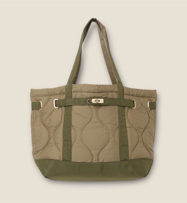 fredy emue「【TRIFFER/トリファー】バックベルトキルトトートバッグ」|トートバッグ|オリーブ