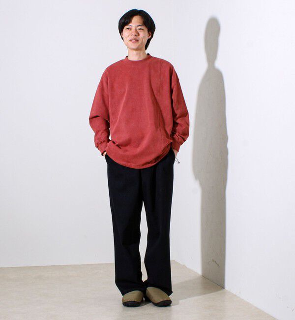 GLOSTER「ダブルステッチパウダースノー裏毛プルオーバー」|スウェット・ジャージ|