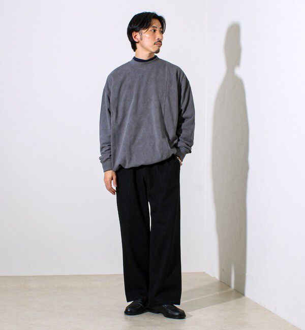 GLOSTER「ダブルステッチパウダースノー裏毛プルオーバー」|スウェット・ジャージ|