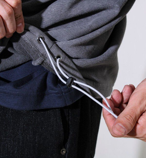 GLOSTER「ダブルステッチパウダースノー裏毛プルオーバー」|スウェット・ジャージ|