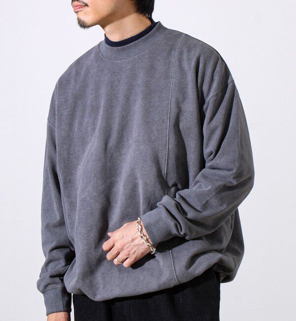 GLOSTER「ダブルステッチパウダースノー裏毛プルオーバー」|スウェット・ジャージ|