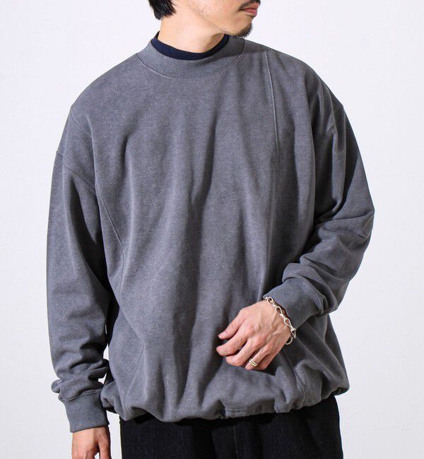 GLOSTER「ダブルステッチパウダースノー裏毛プルオーバー」|スウェット・ジャージ|