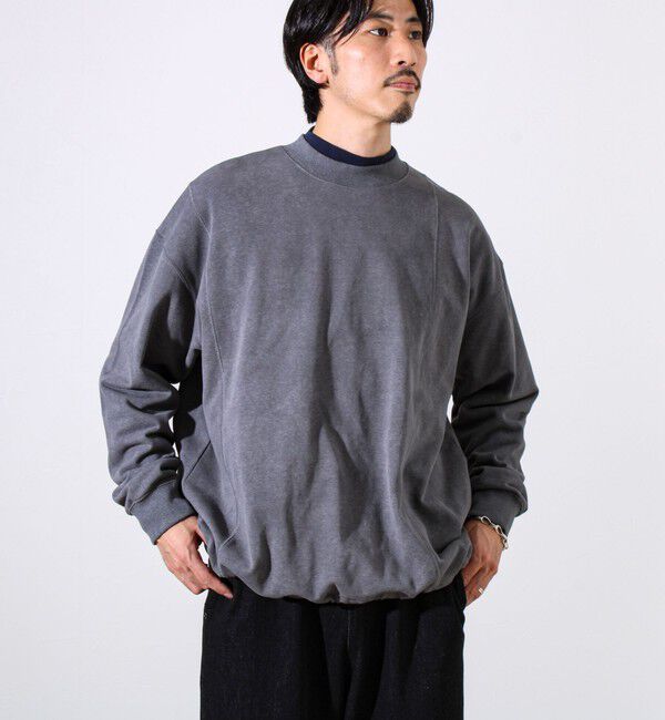 GLOSTER「ダブルステッチパウダースノー裏毛プルオーバー」|スウェット・ジャージ|