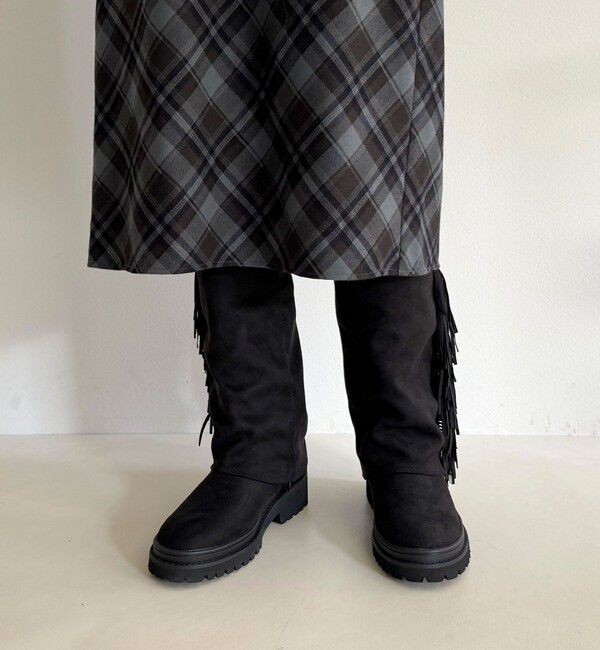 fredy emue「フリンジロングブーツ」|ロングブーツ|