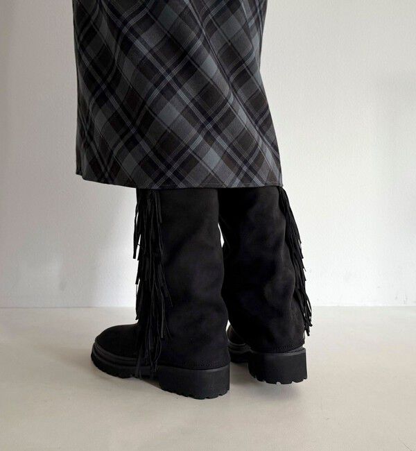 fredy emue「フリンジロングブーツ」|ロングブーツ|