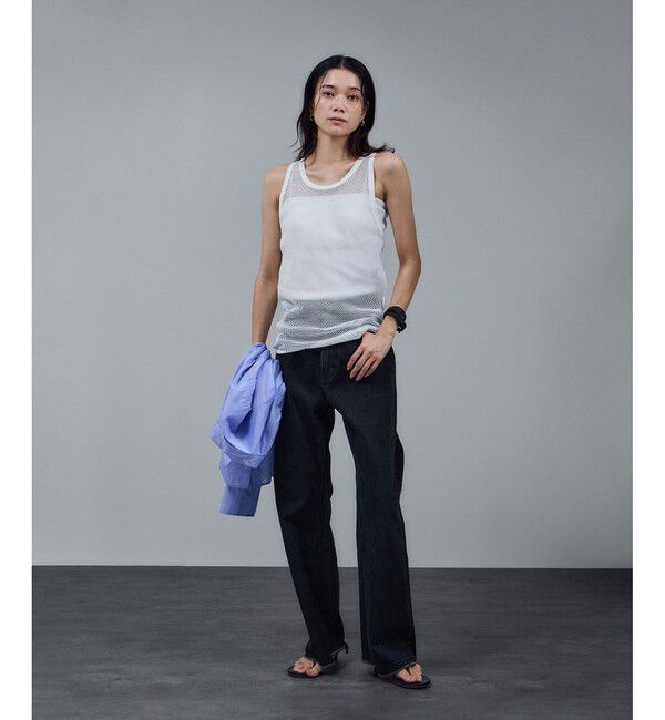 SALON adam et rope'「【IRONING（アイロニング）】mesh tank top」|タンクトップ|