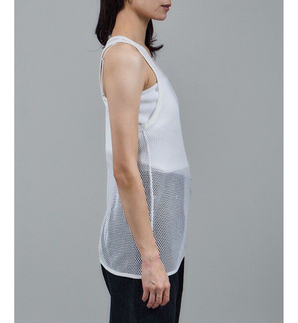 SALON adam et rope'「【IRONING（アイロニング）】mesh tank top」|タンクトップ|
