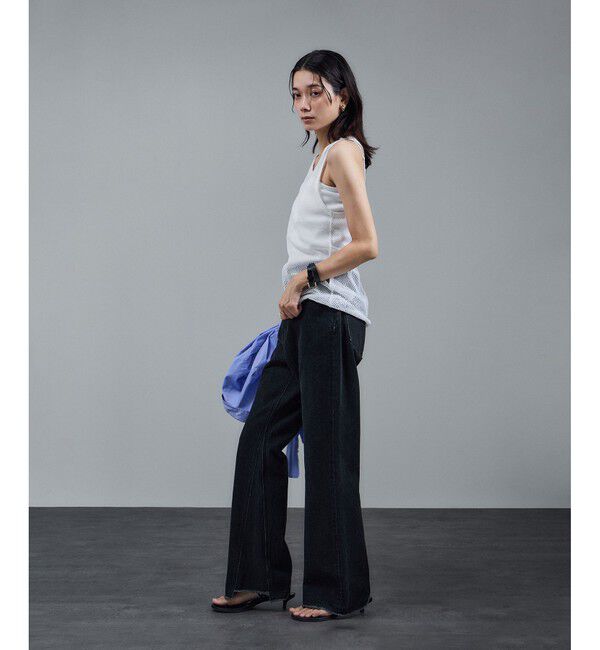 SALON adam et rope'「【IRONING（アイロニング）】mesh tank top」|タンクトップ|