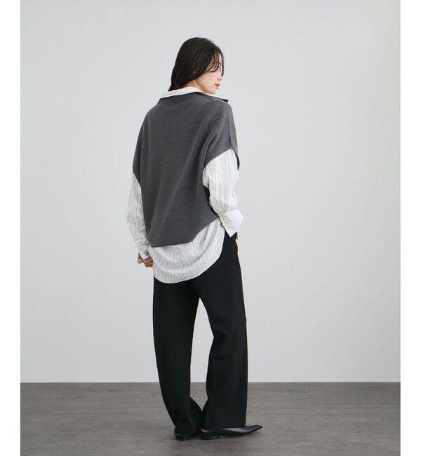 SALON adam et rope'「コットンシルクカシミヤ２WAYジレプルオーバー」|ニット・セーター|