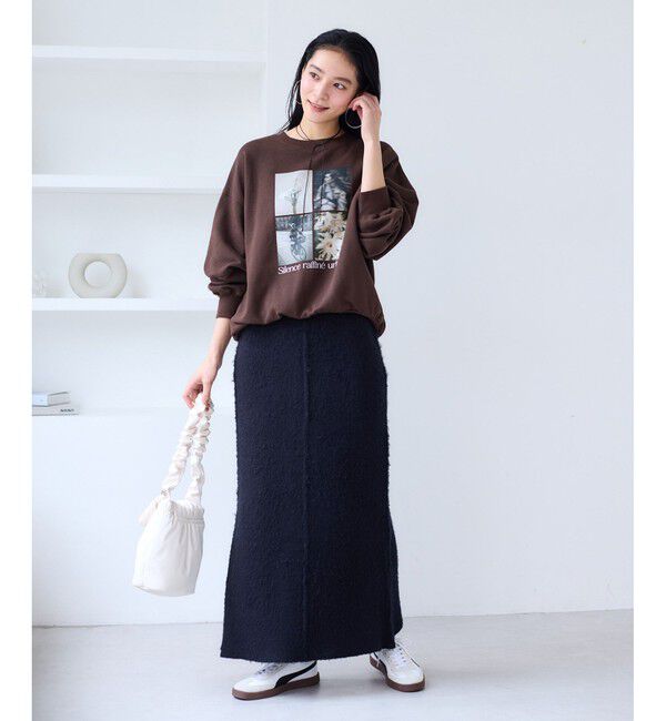 VIS「チェックアソートシャギーニットスカート/セットアップ対応」|スカート|