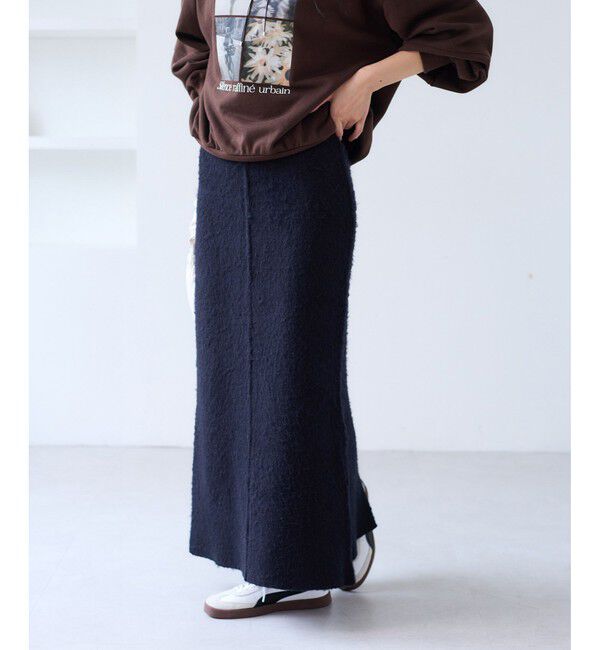 VIS「チェックアソートシャギーニットスカート/セットアップ対応」|スカート|