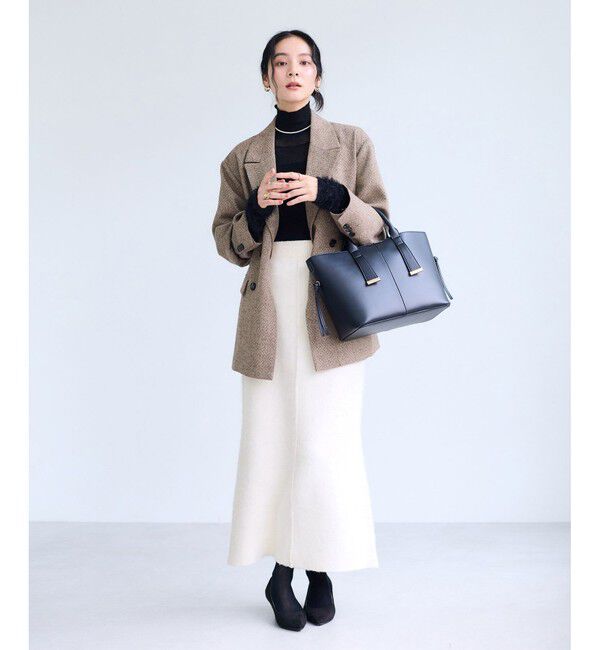 VIS「チェックアソートシャギーニットスカート/セットアップ対応」|スカート|