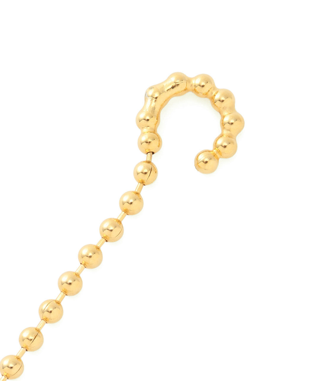 ROPE PICNIC PASSAGE「ロングボールチェーンイヤーカフ」|イヤリング|