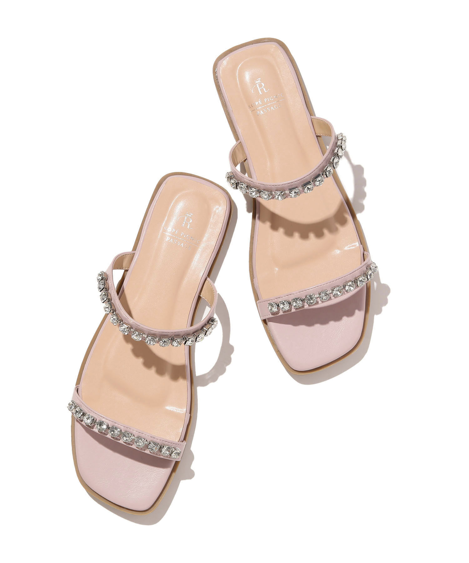 ROPE PICNIC PASSAGE「ビジュー・パールバンドフラットサンダル」|サンダル|