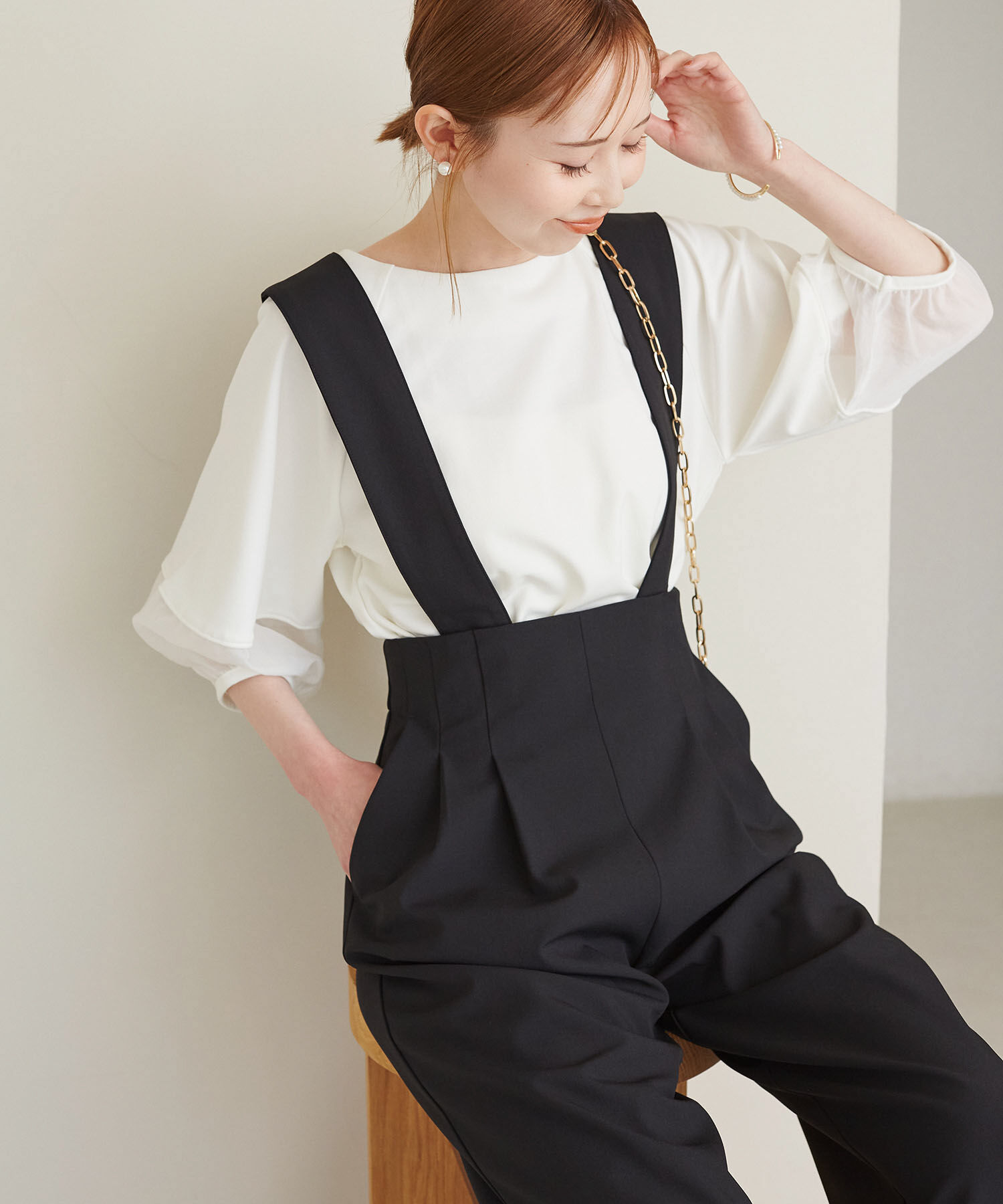 Rope&rsquo;Picnic「サスペンダー付きパンツ」|その他|