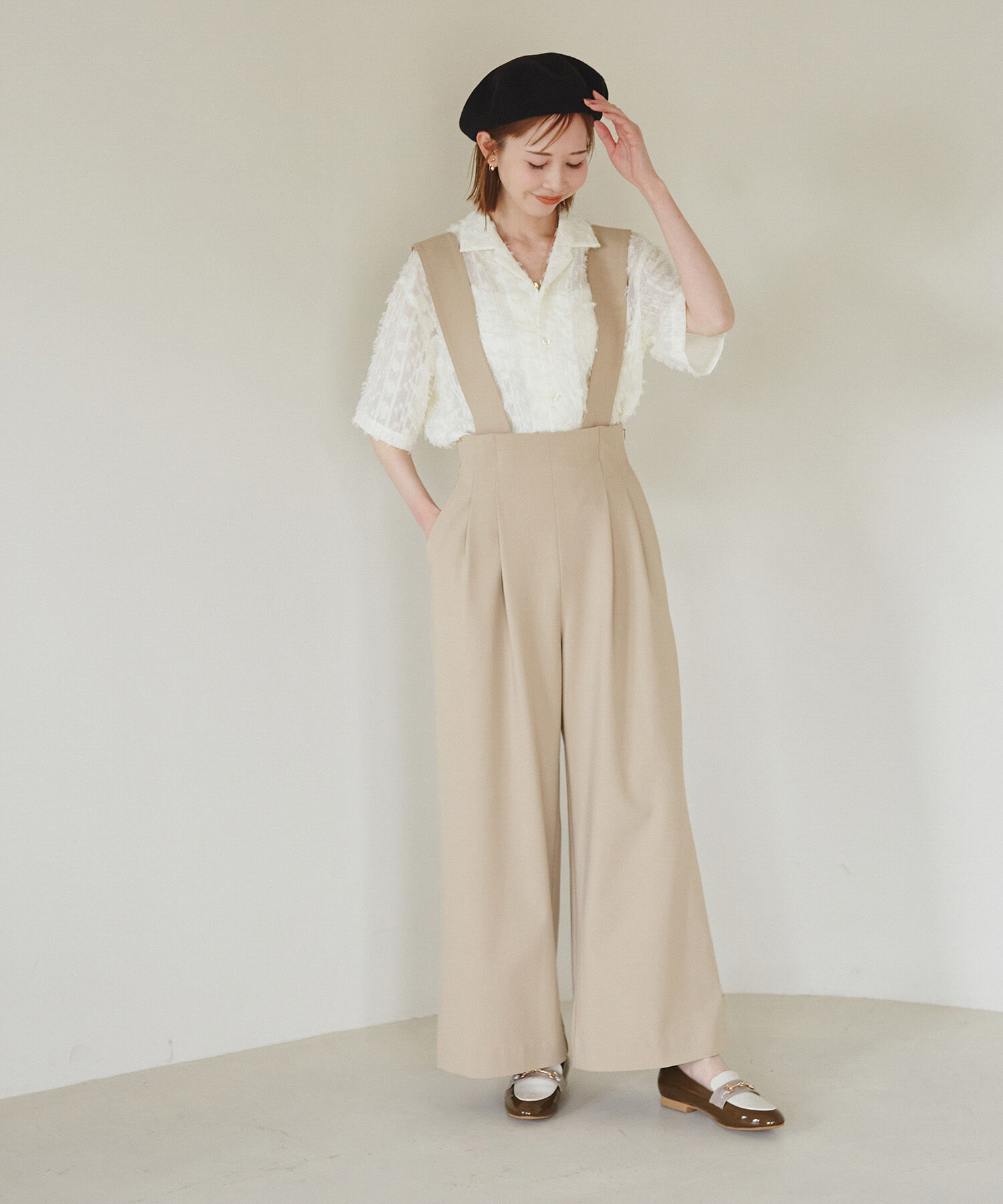 Rope&rsquo;Picnic「サスペンダー付きパンツ」|その他|