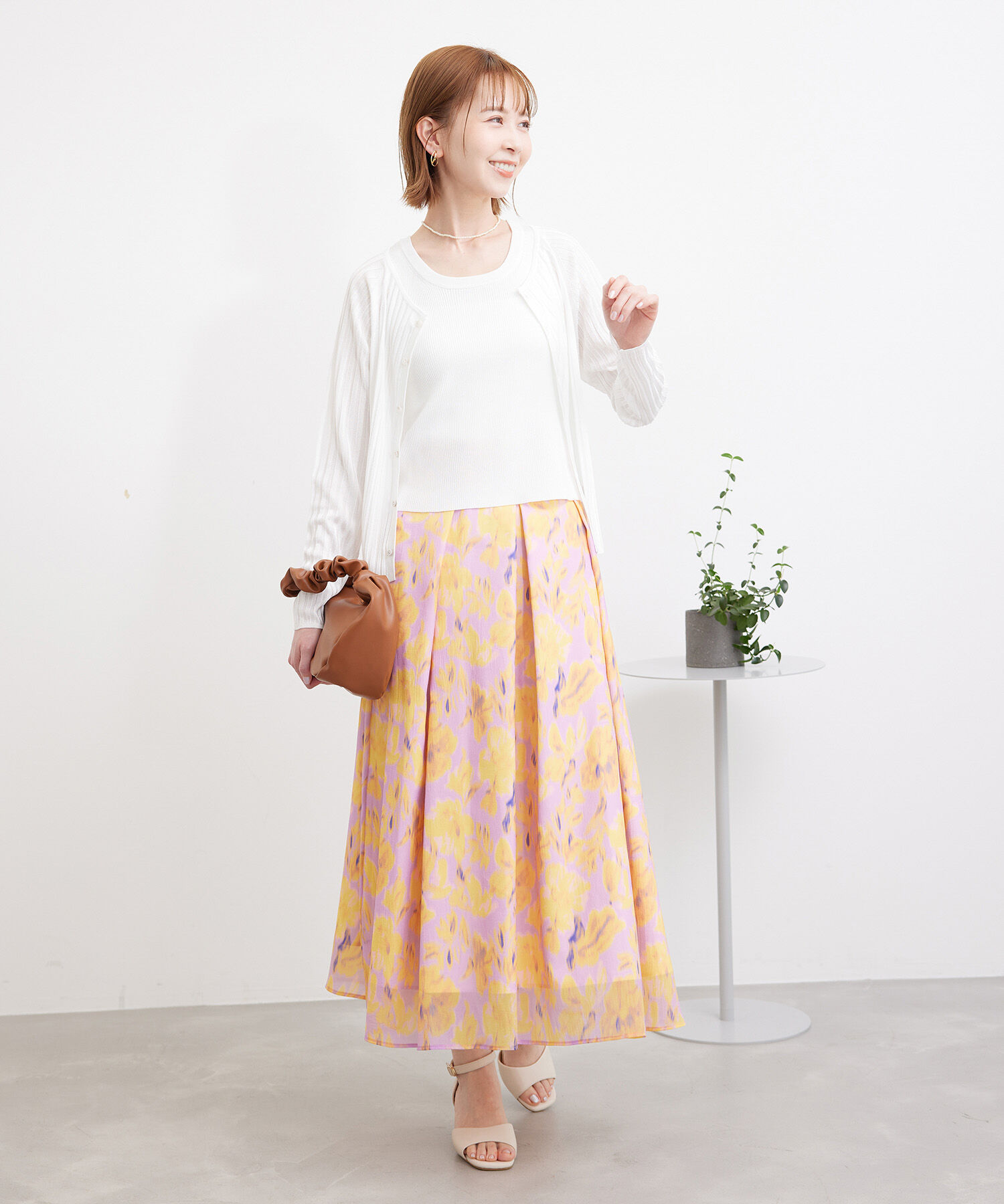 Rope&rsquo;Picnic「メタルライクヤーンニットインナー」|タンクトップ|