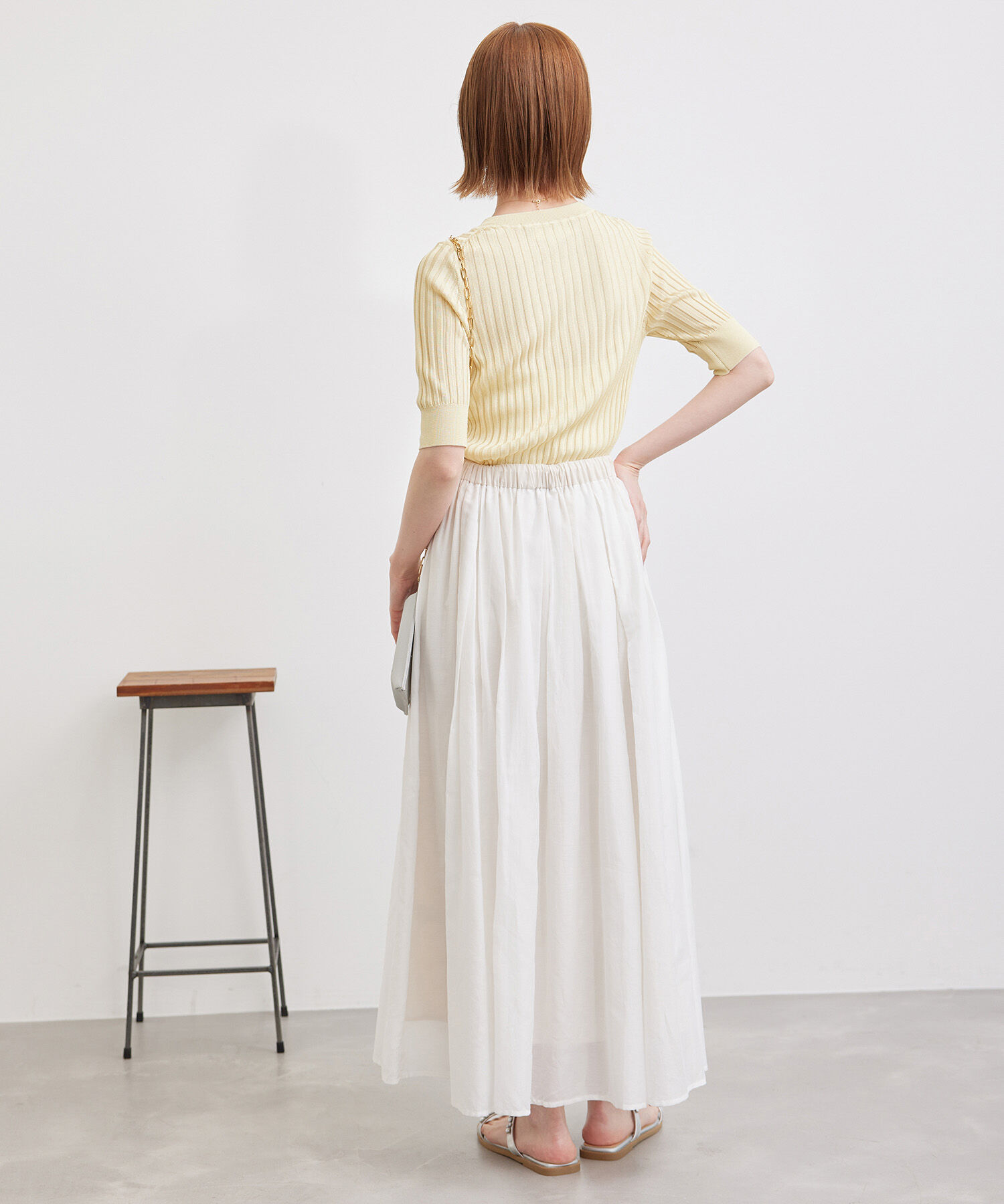 Rope&rsquo;Picnic「メタルライクヤーンニットプルオーバー」|ニット・セーター|