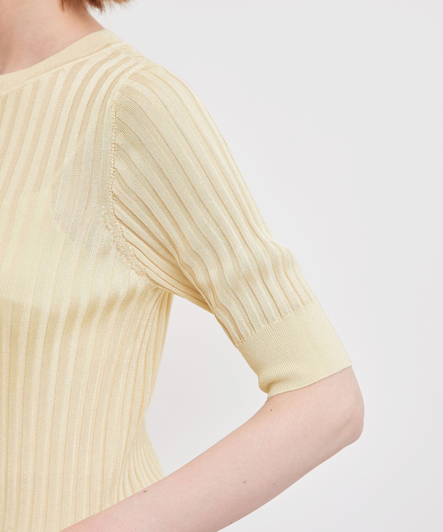 Rope&rsquo;Picnic「メタルライクヤーンニットプルオーバー」|ニット・セーター|