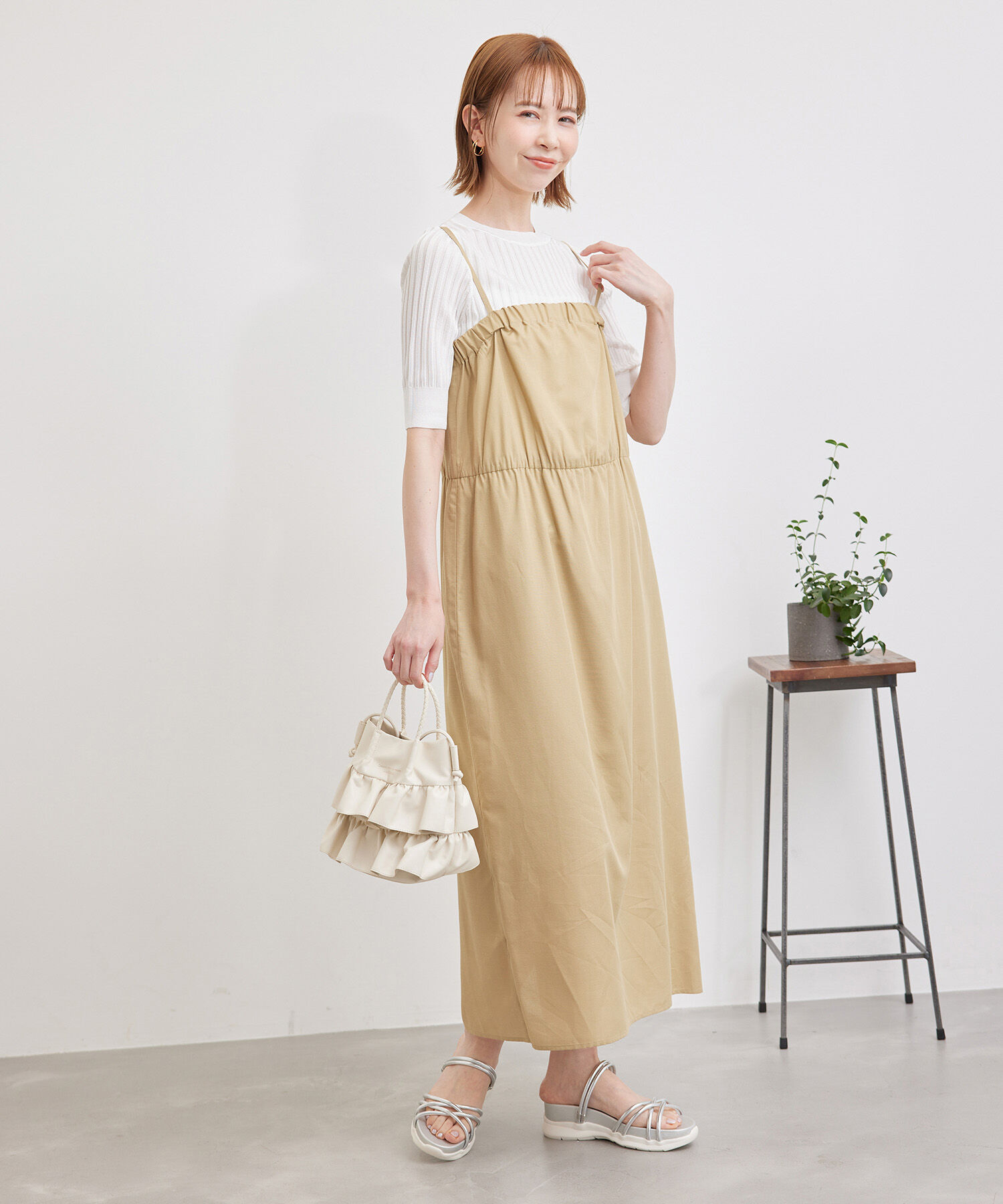 Rope&rsquo;Picnic「メタルライクヤーンニットプルオーバー」|ニット・セーター|