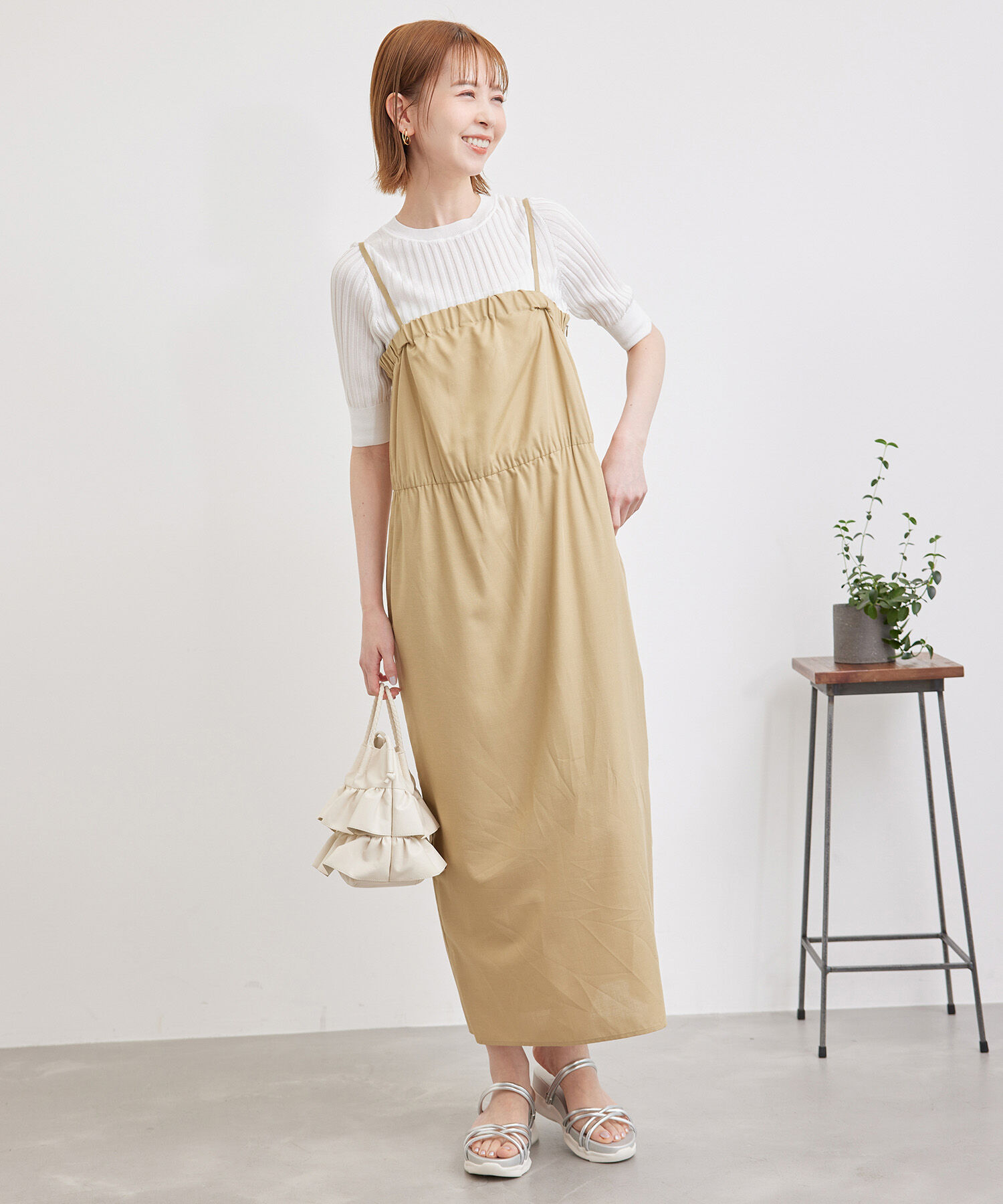 Rope&rsquo;Picnic「メタルライクヤーンニットプルオーバー」|ニット・セーター|