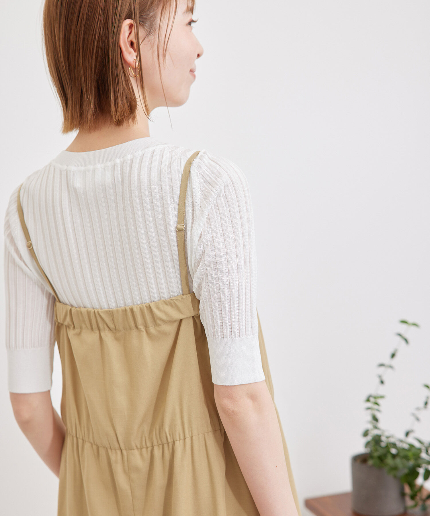 Rope&rsquo;Picnic「メタルライクヤーンニットプルオーバー」|ニット・セーター|