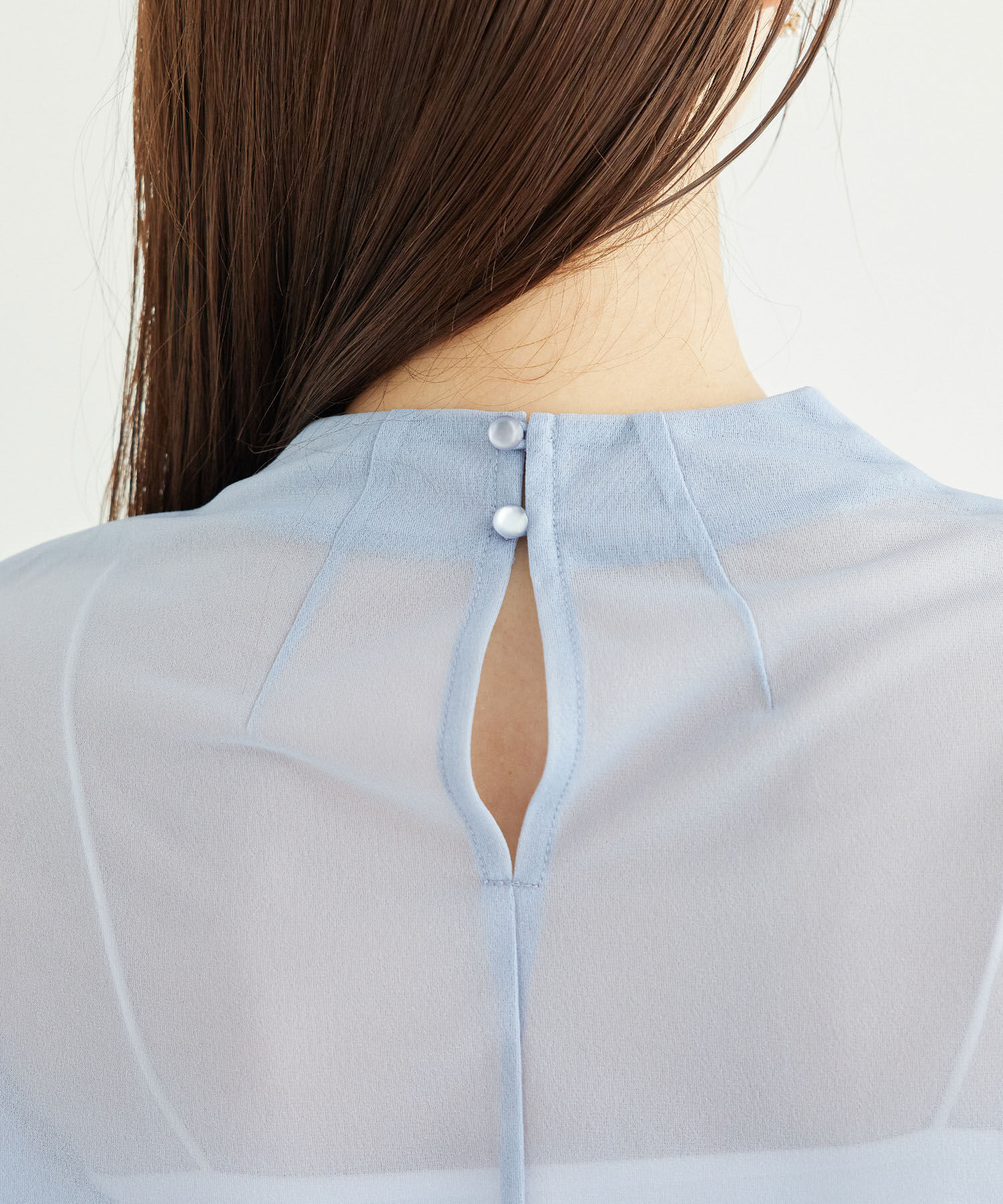 Rope&rsquo;Picnic「袖ボリュームブライトシアーブラウス」|シャツ・ブラウス|