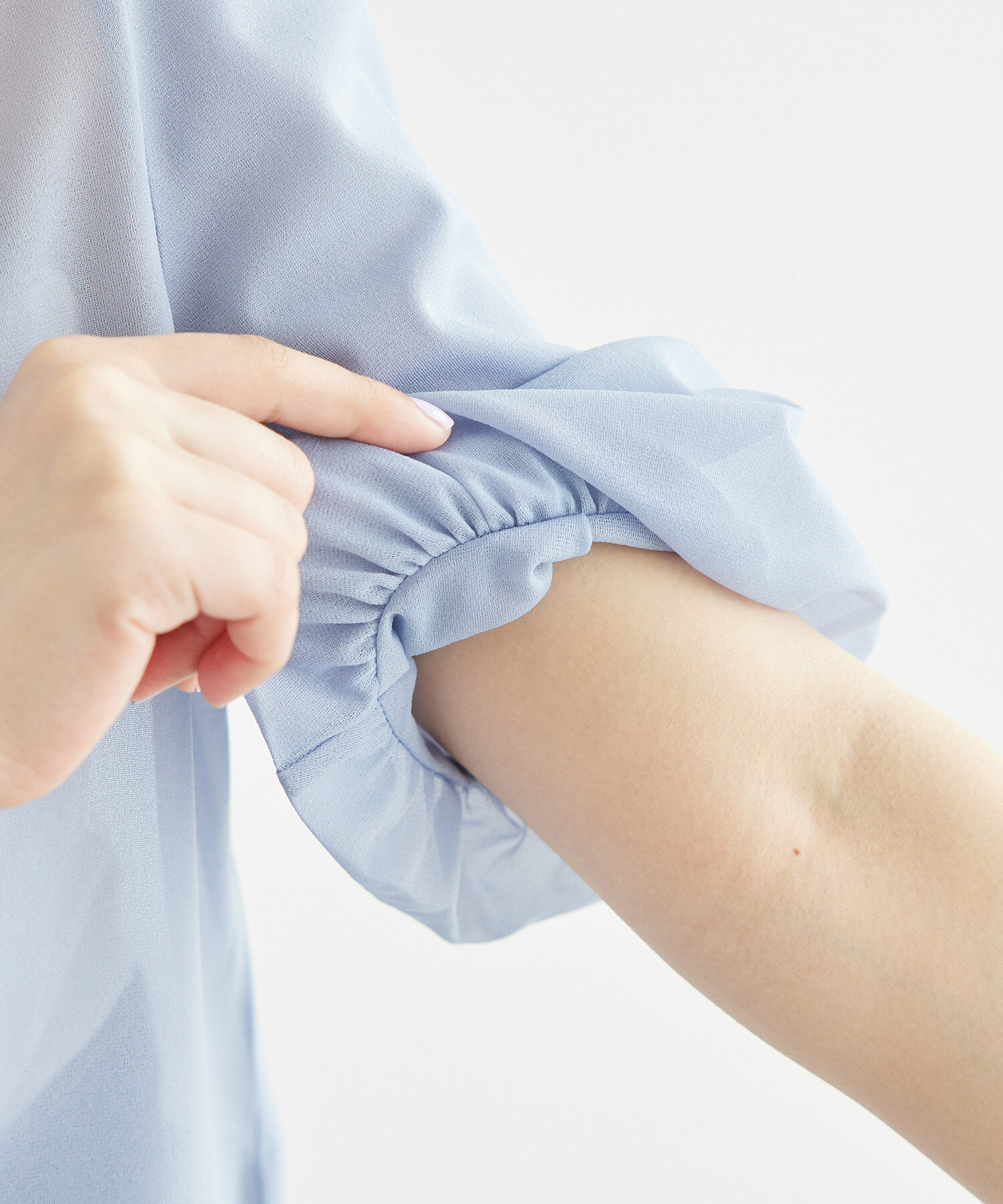 Rope&rsquo;Picnic「袖ボリュームブライトシアーブラウス」|シャツ・ブラウス|