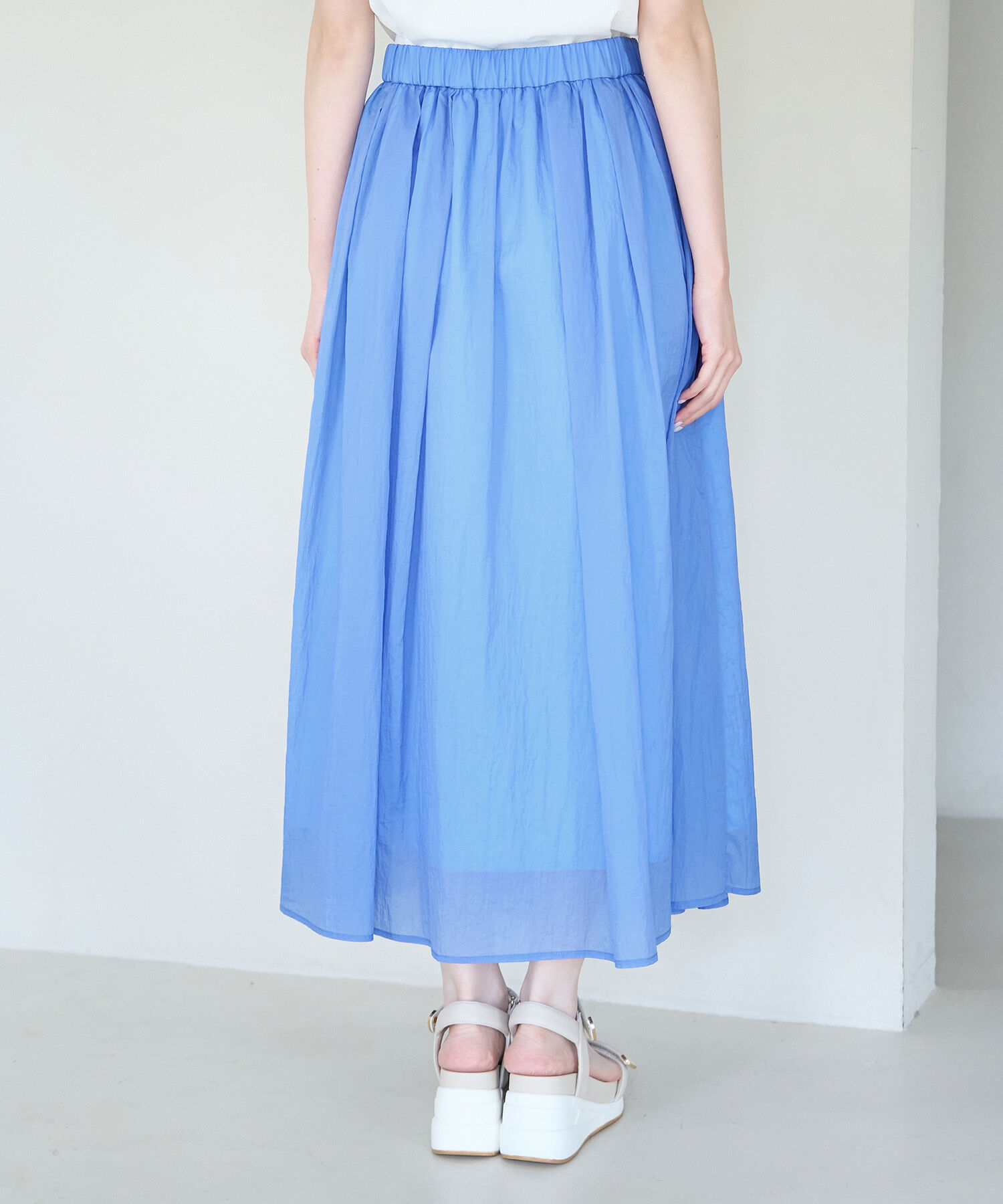 Rope&rsquo;Picnic「シアーナイロンギャザースカート」|スカート|