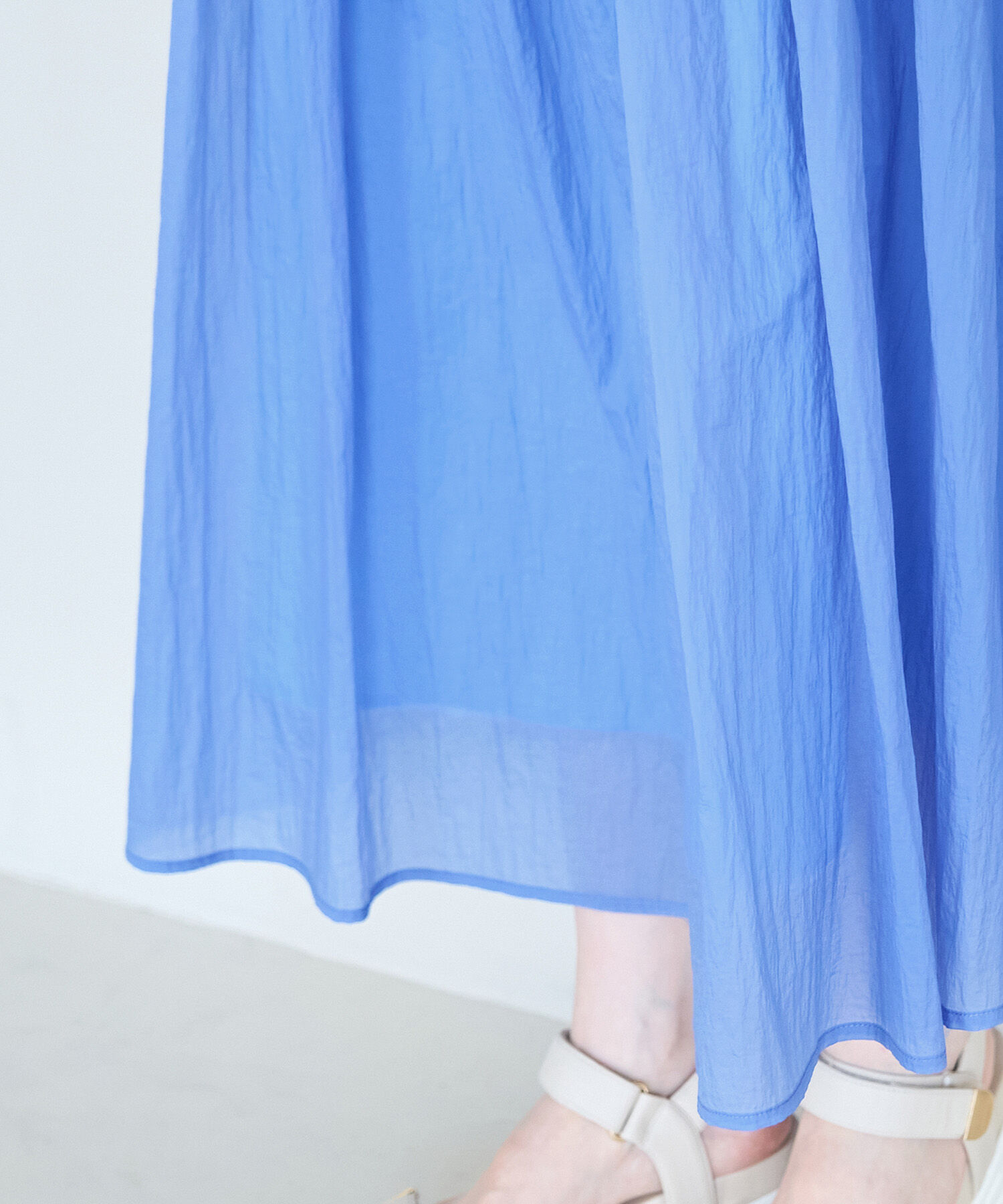 Rope&rsquo;Picnic「シアーナイロンギャザースカート」|スカート|