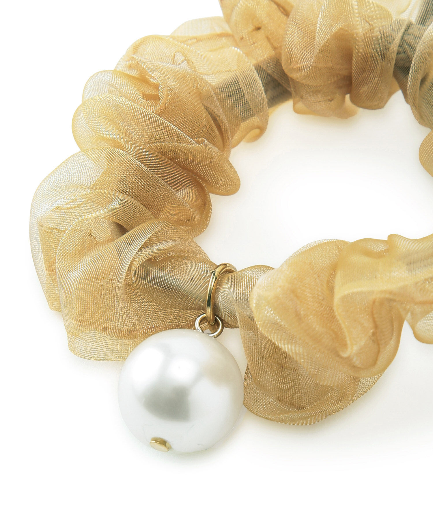 ROPE PICNIC PASSAGE「パールポイントオーガンジーミニシュシュ」|ヘアゴム・シュシュ|