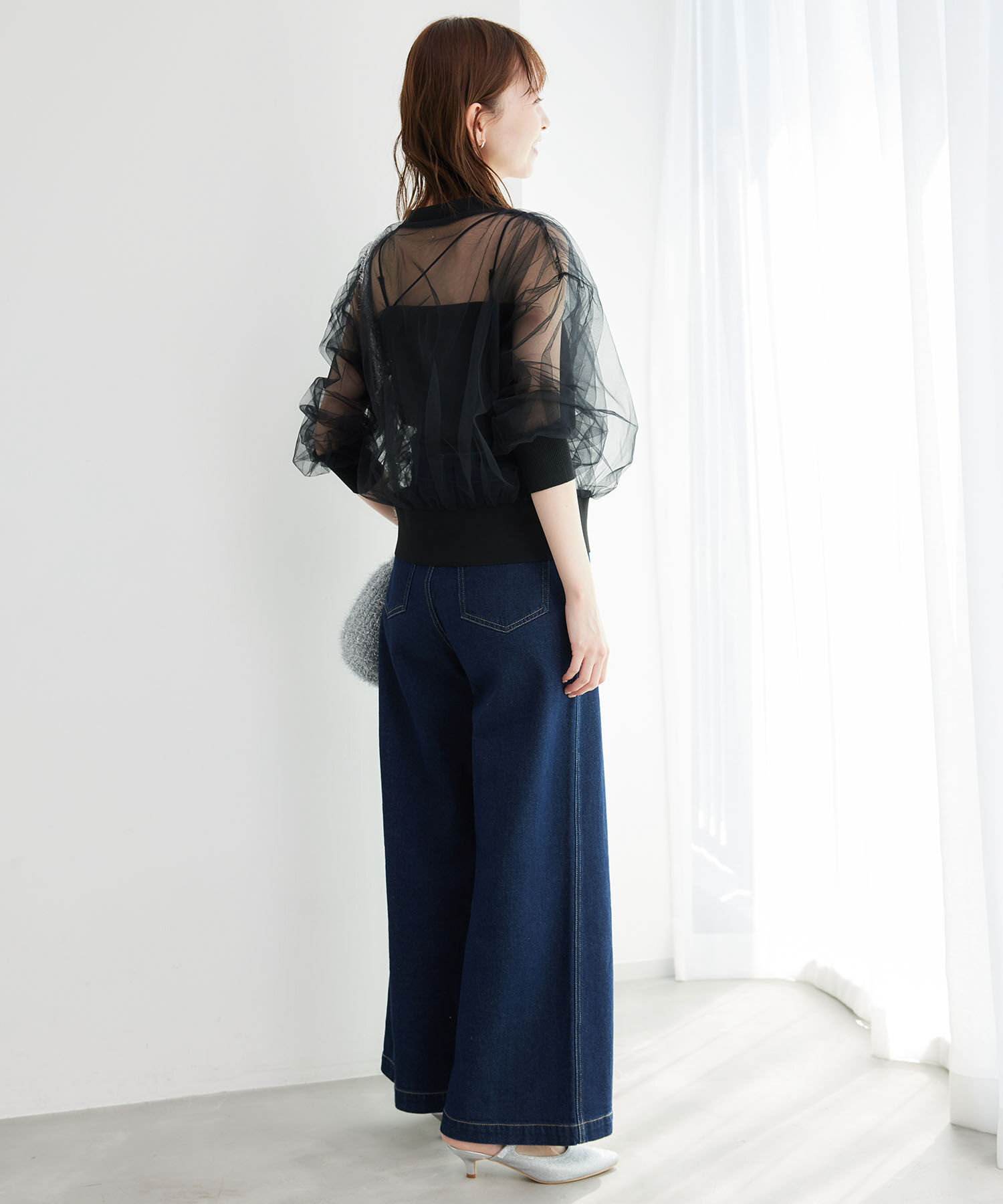 Rope&rsquo;Picnic「シアーチュールカーディガン」|カーディガン|