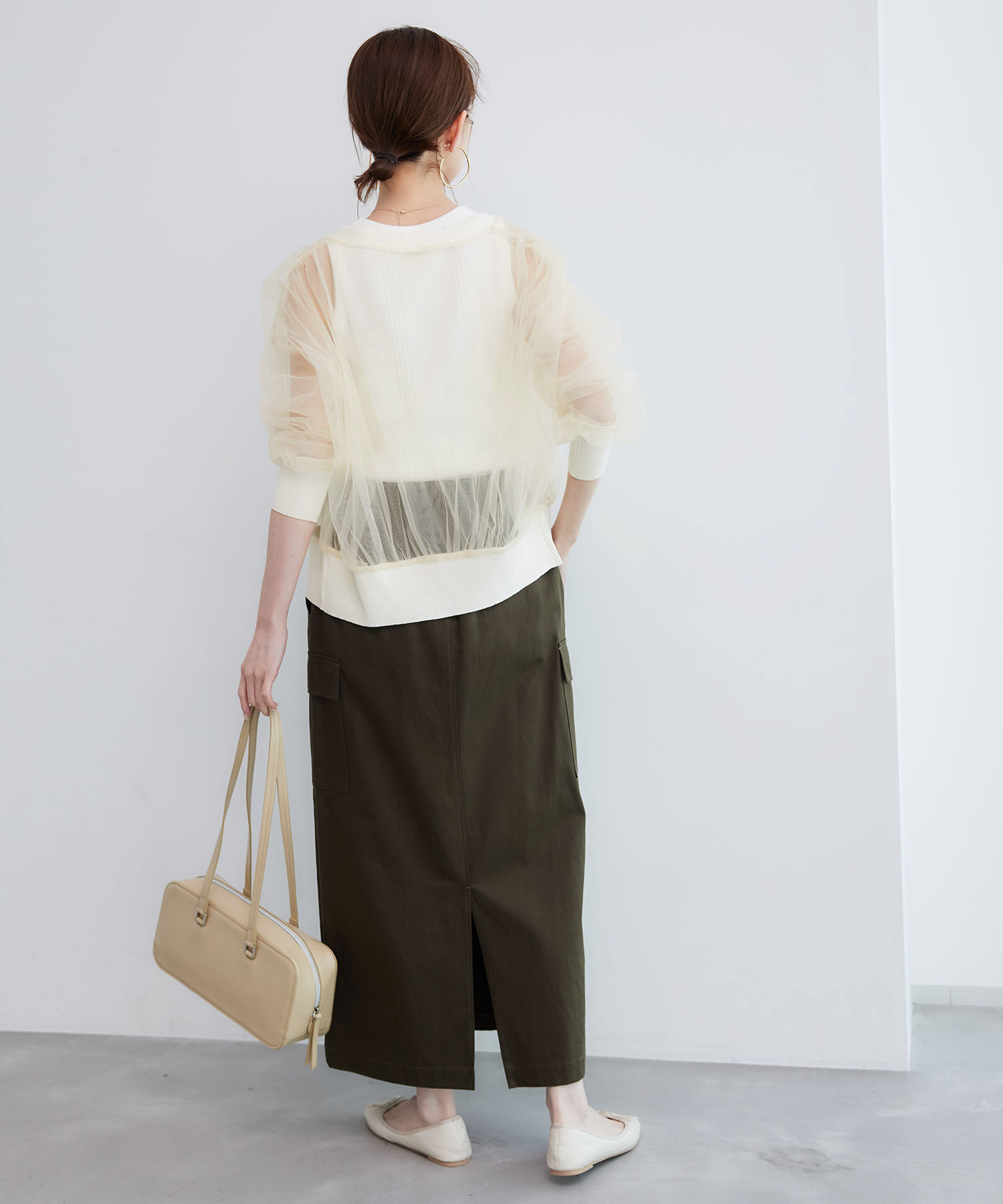 Rope&rsquo;Picnic「シアーチュールカーディガン」|カーディガン|