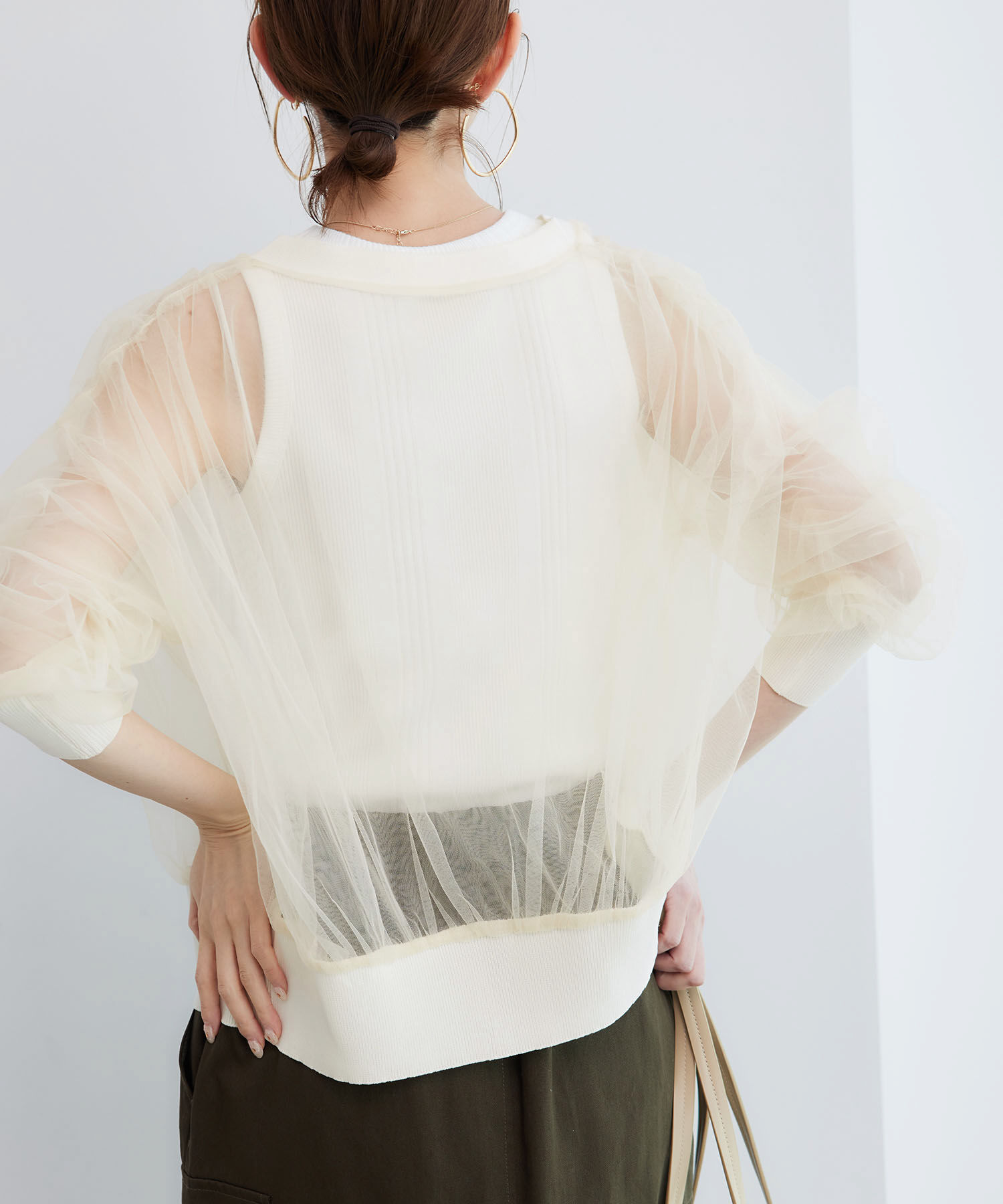 Rope&rsquo;Picnic「シアーチュールカーディガン」|カーディガン|