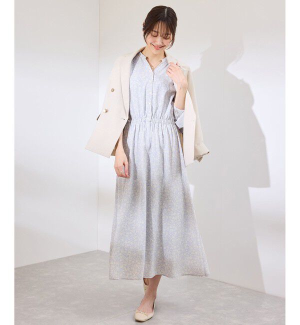 Rope&rsquo;Picnic「小花柄スキッパーロングワンピース」|ワンピース|