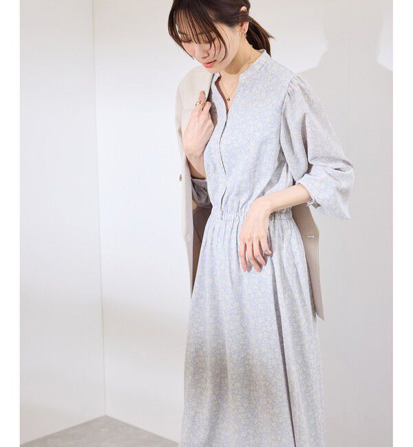 Rope&rsquo;Picnic「小花柄スキッパーロングワンピース」|ワンピース|