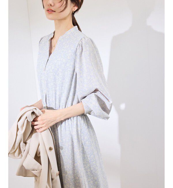 Rope&rsquo;Picnic「小花柄スキッパーロングワンピース」|ワンピース|