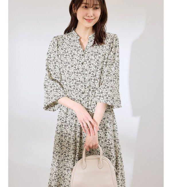 Rope&rsquo;Picnic「小花柄スキッパーロングワンピース」|ワンピース|