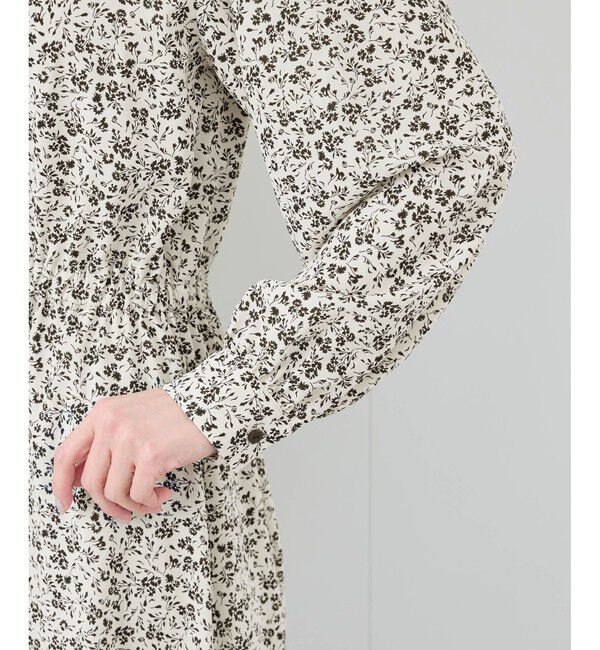 Rope&rsquo;Picnic「小花柄スキッパーロングワンピース」|ワンピース|