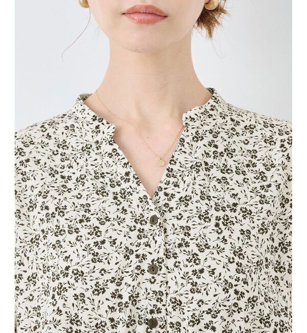 Rope&rsquo;Picnic「小花柄スキッパーロングワンピース」|ワンピース|