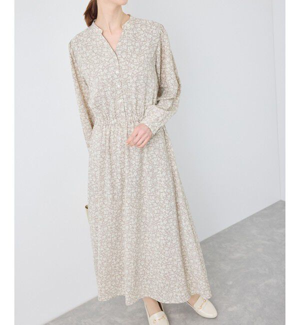 Rope&rsquo;Picnic「小花柄スキッパーロングワンピース」|ワンピース|