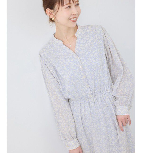 Rope&rsquo;Picnic「小花柄スキッパーロングワンピース」|ワンピース|