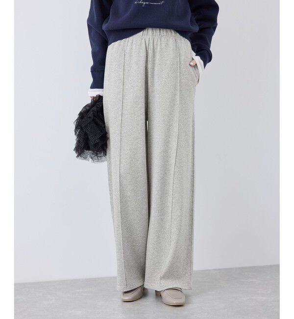 Rope&rsquo;Picnic「ロゴ刺繍入りワイドスウェットパンツ」|チノ|