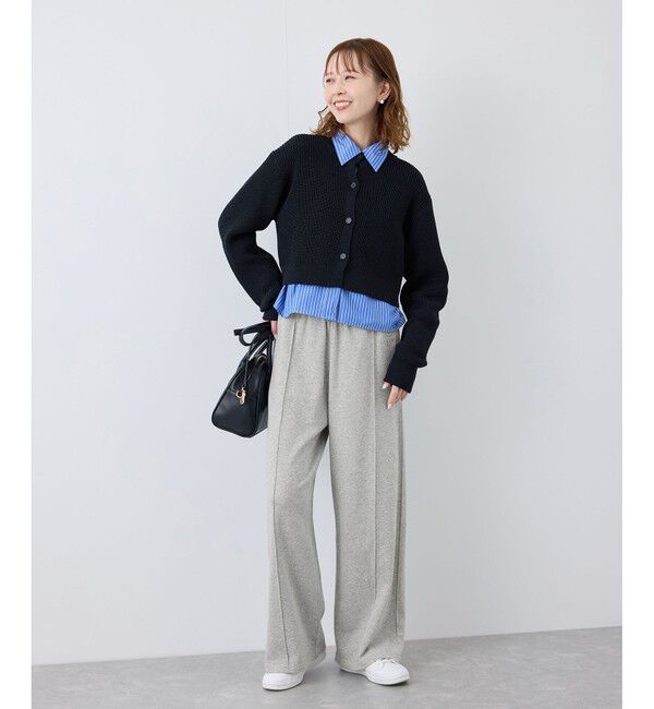 Rope&rsquo;Picnic「ロゴ刺繍入りワイドスウェットパンツ」|チノ|